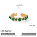 Taglia unica / Stile Pietra Preziosa Verde (HM-A229-2)