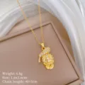 A226 Chaîne en Acier Inoxydable Pendentif en Cuivre