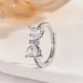 Adjustable / White Zirconia White Gold