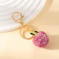 Pink Apple Keychain / Pink