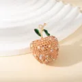 Selected Orange Apple Keychain