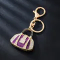 Purple Striped Handbag Style