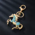 Blue Rhinestone Horse Style