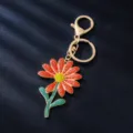 Red Rhinestone Flower Style