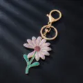 Purple Rhinestone Flower Style