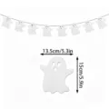 Silver White Ghost Pull Flag