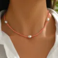NL1376 Rojo Sandía [Perla Artificial]