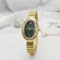 Gold Band Gold Case Green Dial