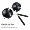 Large Chain Round Meteor Hammer Black