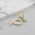 Small Pentagram Ear Buckle - Gold