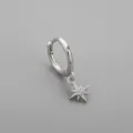 Minimalist Octagram Ear Buckle - Silver