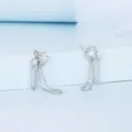 Pentagram Stud Earrings (Platinum Left and Right)