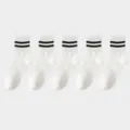 XS (9M-2Y) / White Double Stripe Style