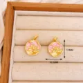 Lotus Pendant (XL3952) / 1 Piece / Gold Pink