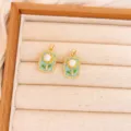Sunflower Pendant (XL4090) / 1 Piece/Pack / Gold Light Blue