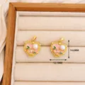 Heart Pendant (XL4470) / 1 Piece/Pack / Gold Pink