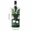 Cubierta Cuadrada de Botella de Vino de Punto Verde