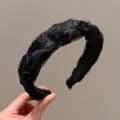 Black Plum Blossom Mesh Headband