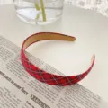 Red Plaid Headband