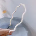Wavy Artificial Pearl Headband