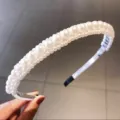 Large Full Row Artificial Pearl Flower Headband