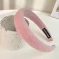 Girly Pink Pleated Sponge Headband