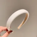 White Wide Sponge Headband