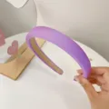 Purple Wide Sponge Headband