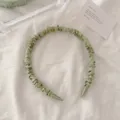 Green Pleated Headband