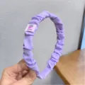 Purple Solid Color Labeled Headband