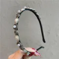 Teardrop Artificial Pearl Rhinestone Headband