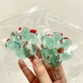 Christmas Green Crystal Cat Paw (Random Accessories)