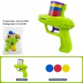 Carrot Flying Saucer Gun / 15 Soft Bullets Pack / Green