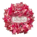 Couronne de la Saint-Valentin à Ruban en Cœur / 45x45cm