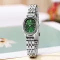 Silver with Green Dial