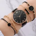 Watch And Bracelet Set (BZH-A04002-1) / Black (Set)