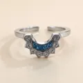 Silver Moon Ring