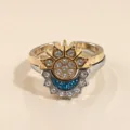 Sun and Moon Ring Set