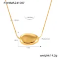 P369-Goldene Glücksbohnen-Halskette