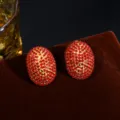 Gold Red Diamond Oval Style (DTE1216403GL-R)
