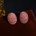 Gunmetal Pink Diamond Oval Style (DTE1216403GU-P)