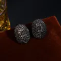 Gunmetal Black Diamond Oval Style (DTE1216403GU-BK)