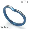 Taille 6 / Style de Vague en V (KR82467-GC) / Bleu