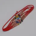 Meerlaags Geweven Rood Touw