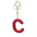 Letter C - Red Rhinestone