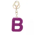 Buchstabe B / Lila Strass