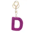 Buchstabe D / Lila Strass