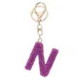 Buchstabe N / Lila Strass