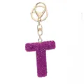 Buchstabe T / Lila Strass