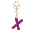 Buchstabe X / Lila Strass